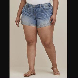 5 Inch Vintage Stretch Mid-Rise Short